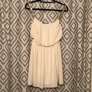 Cream party dress | never worn, just tried on
